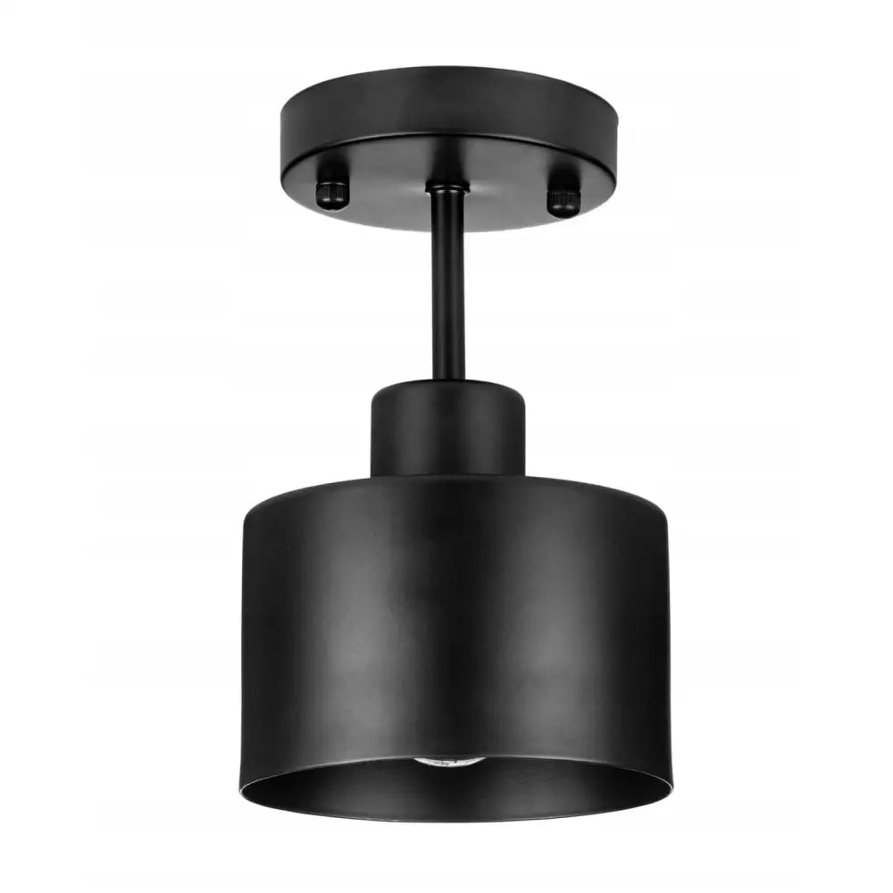 Taklampe Lite Svart Takskjerm Bøtte Metall