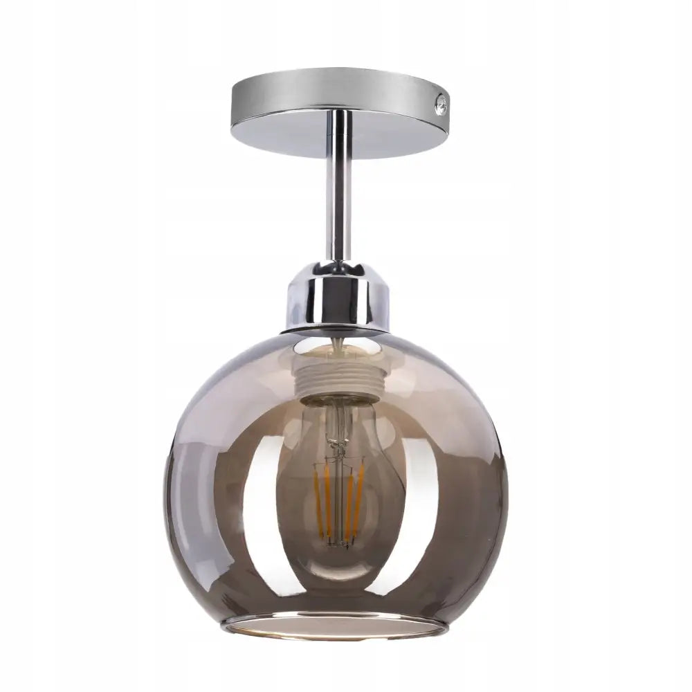 Taklampe Liten Speilkule Venus Grafitt