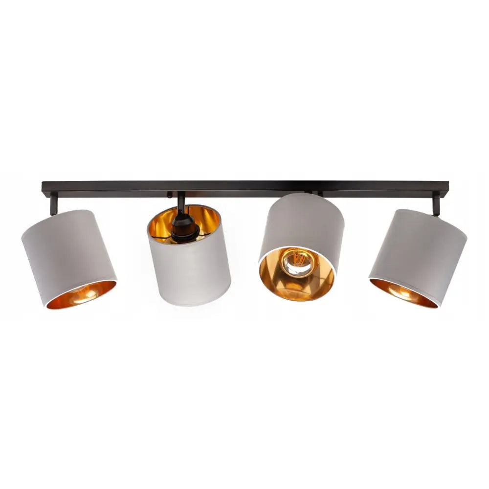 Taklampe Skinne 4 Grå Skjerm Oro Led