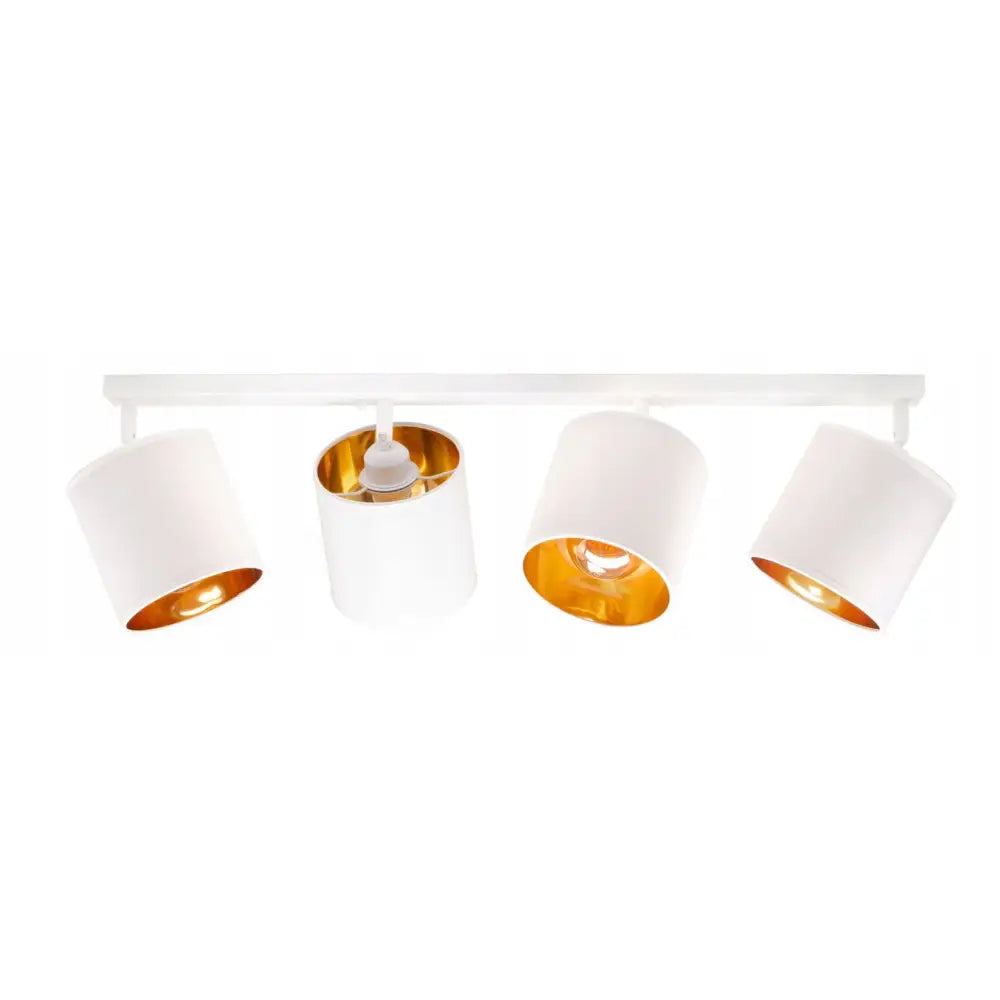 Taklampe Skinne 4 Hvit Skjerm Oro Led