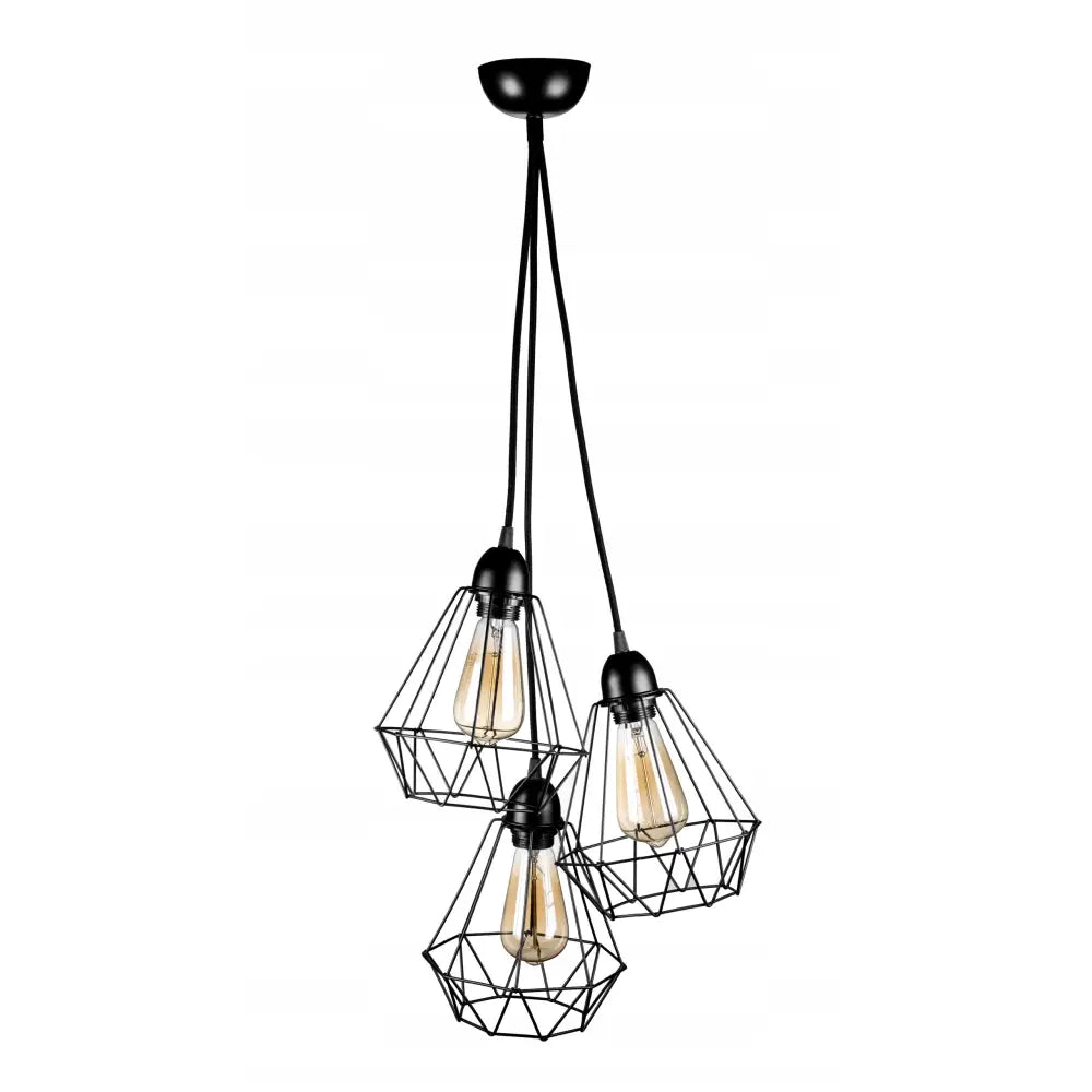Taklampe Trippel Diamantformet Skjerm Trio Netting (wsp007)