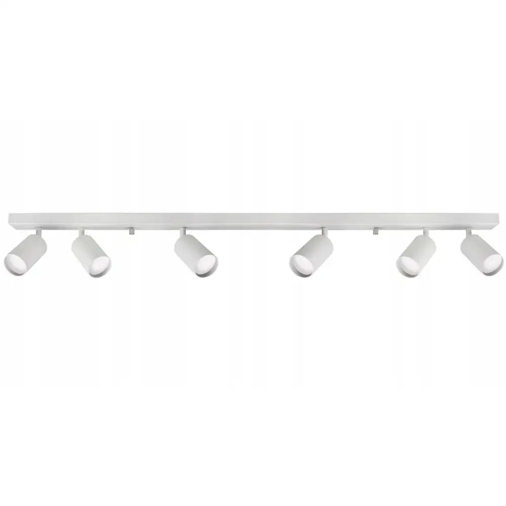 Takskinne Spotlys Halogenarmatur 6x Gu10 Hvit