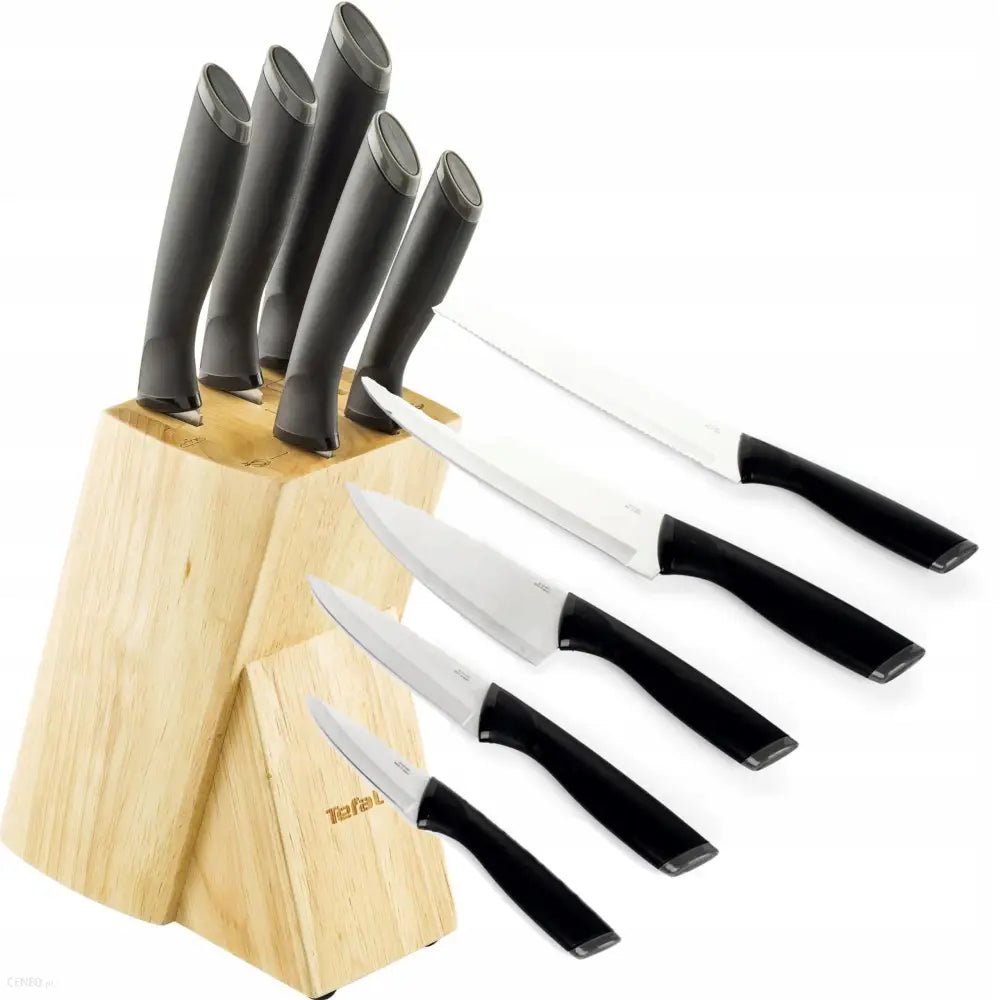 Tefal Komplett Knivsett 5 Kniver med Blokk K221sa14