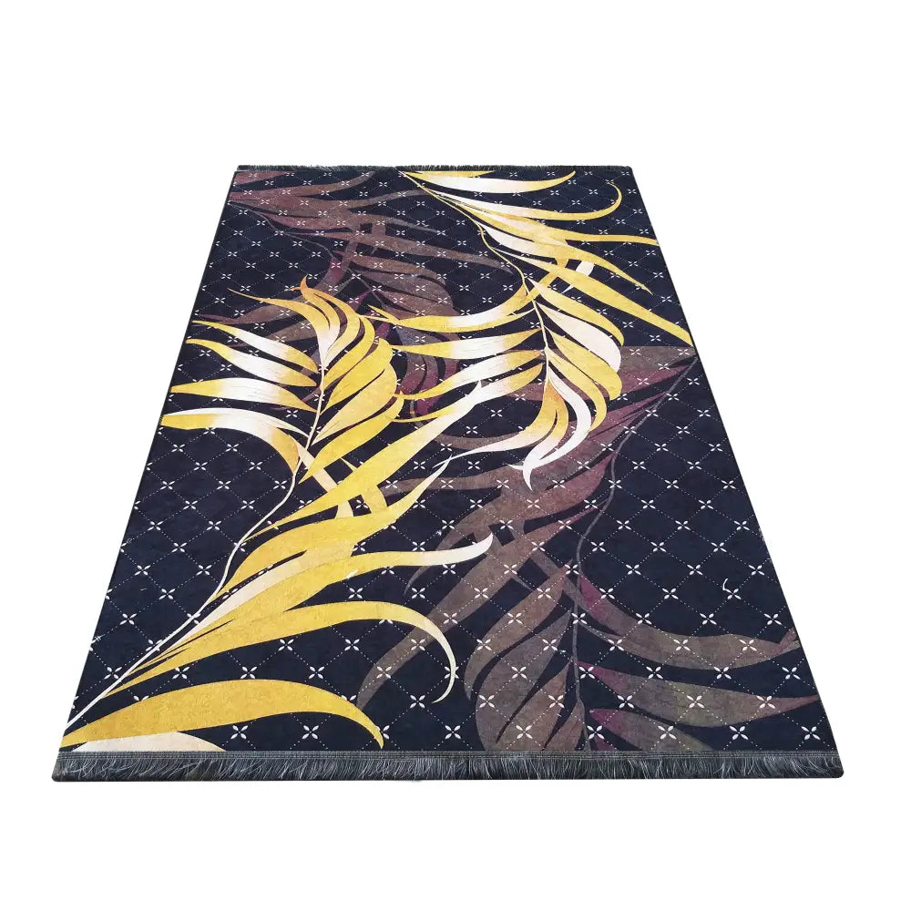 Tepe Black og Gold 08 Svart 120 x 180 Cm