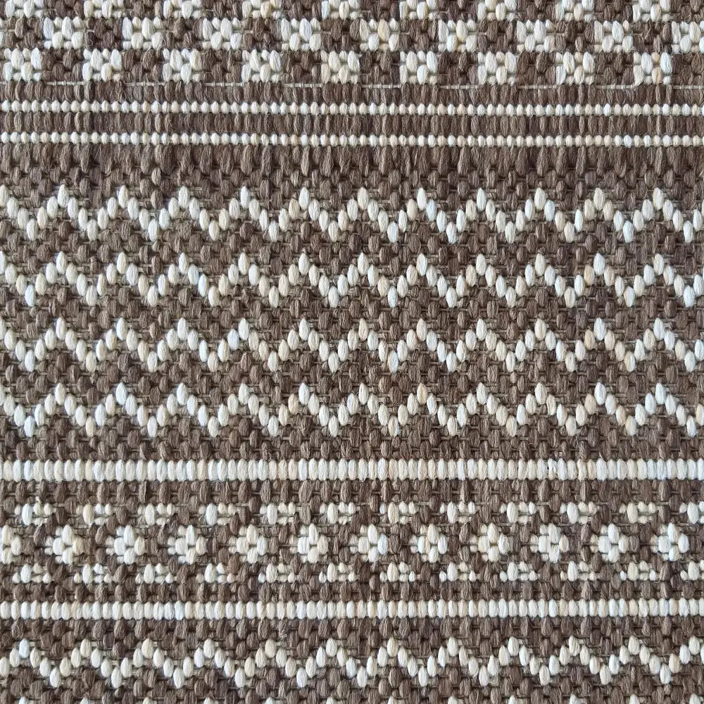 Tepe Høykvalitets Dobbeltsidig Tau Zara 12 i Brun 120 x 170 Cm