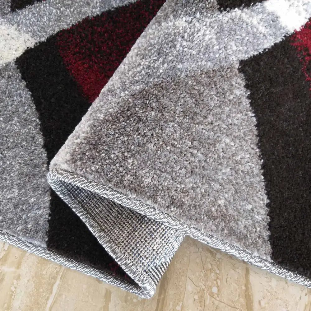 Tepe Otto 01 Grå-rød 120 x 170 Cm Multifarget