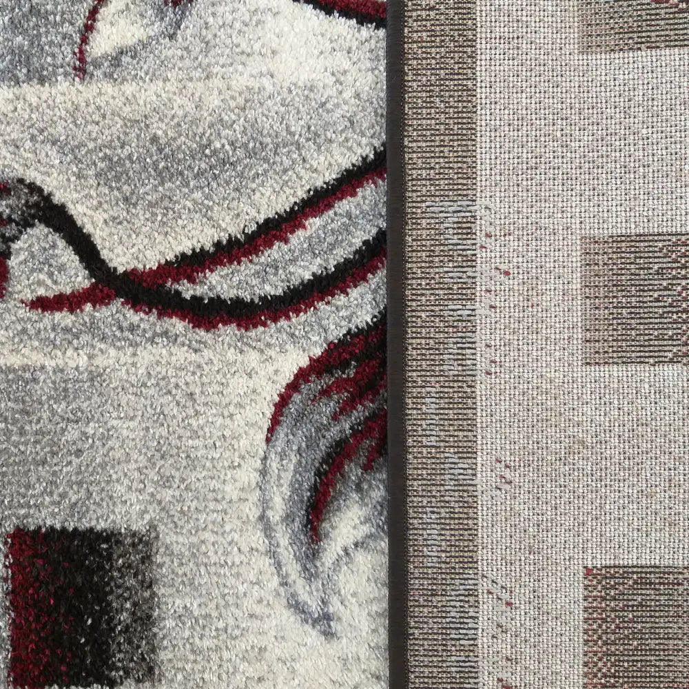 Tepe Otto 02 Grå-rød 120 x 170 Cm
