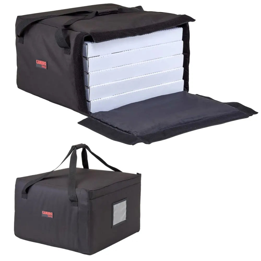Termisk Leveringsveske for Transport av 5-6 Pizzaesker 49,5 x 49,5 x 32 Cm - Svart