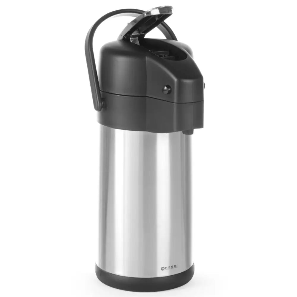 Termos Kantine i Stål med Pumpe for Varme Drikker 3l - Hendi 445877