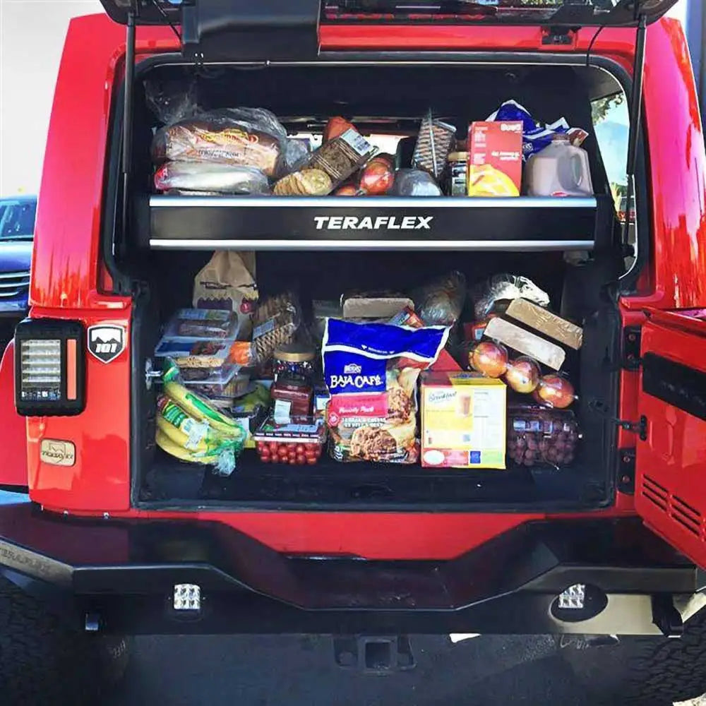 Terrex Wasatch Svart Sidepanelsett for Bagasjehylle - Jeep Wrangler Jk 4 d 07-18