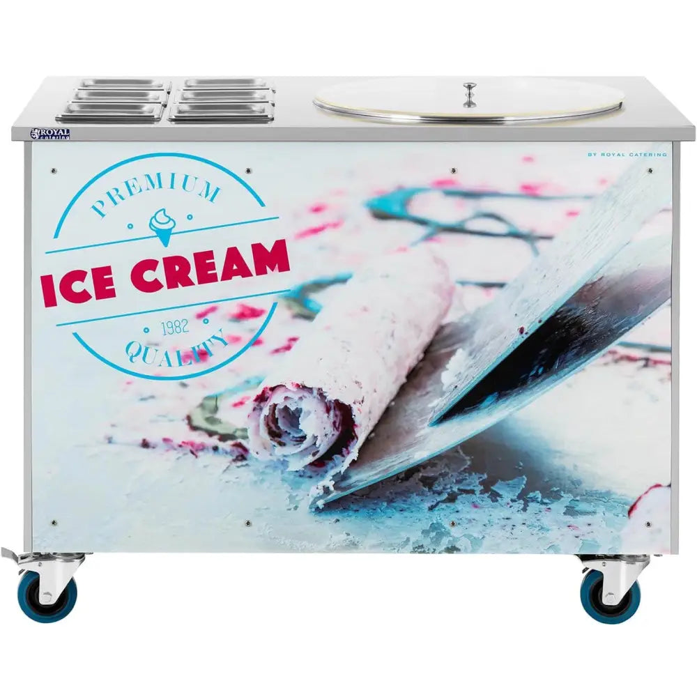 Thai-iskremmaskin M/50 Cm Plate 6 x Gn 740 w