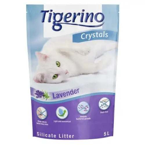 Tigerino Silikatstrø 5l Lavendel