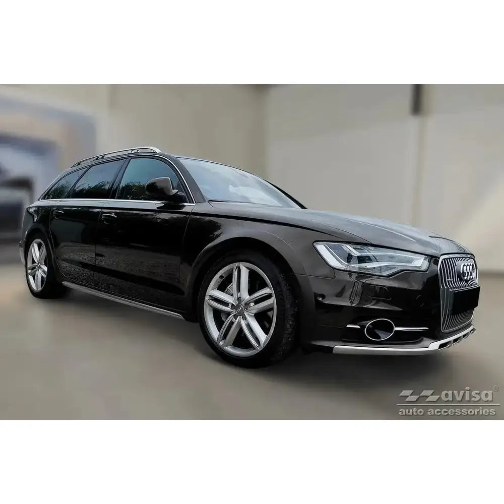 Lastebeskytter Audi A6 C7 Allroad 12-18 Stål Sølv Sateng