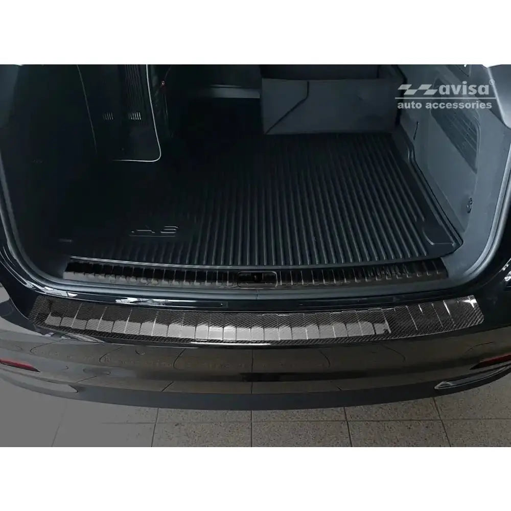 Lastebeskytter Audi A6 C8 v Avant 18- Karbonfiber Svart