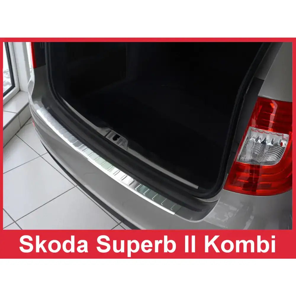 Lastebeskytter Skoda Superb Combi 13-15 Stål Sølv Sateng