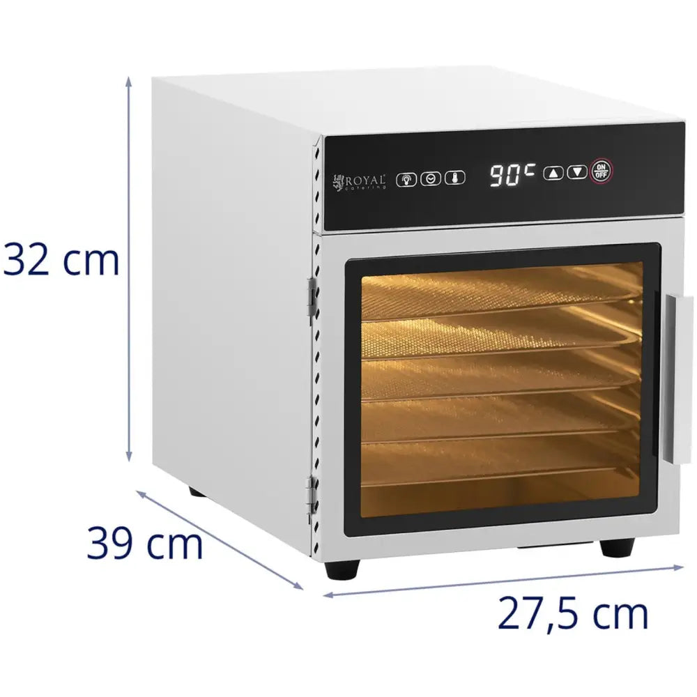 Tørkeskap for Sopp Frukt Grønnsaker og Urter med 6 Hyller - 30-90 c 500 w