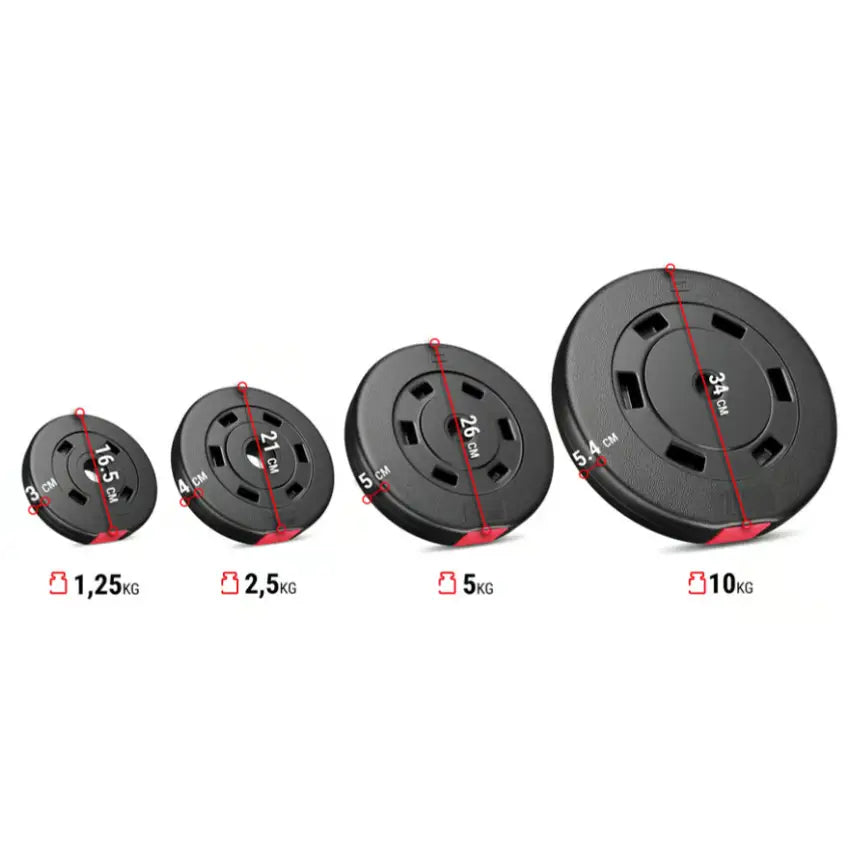 Treningsbenk med Vektstangsett 105kg Hs-1055