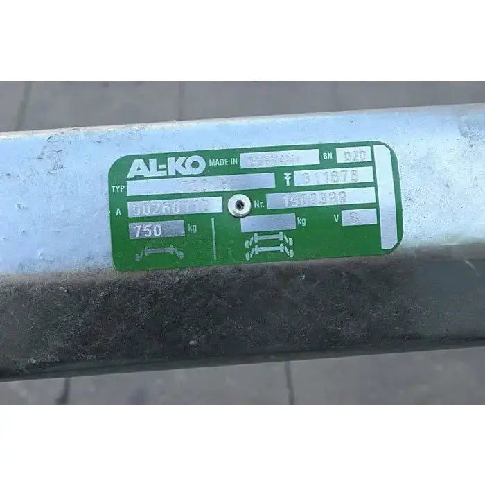 Aksling Tilhenger Al-ko 1320mm 750kg 100x4