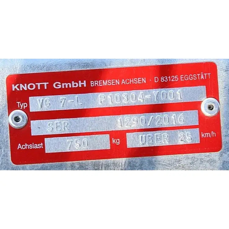Aksling Tilhenger Knott Vg7-l 750 Kg 1190 Mm 4x100