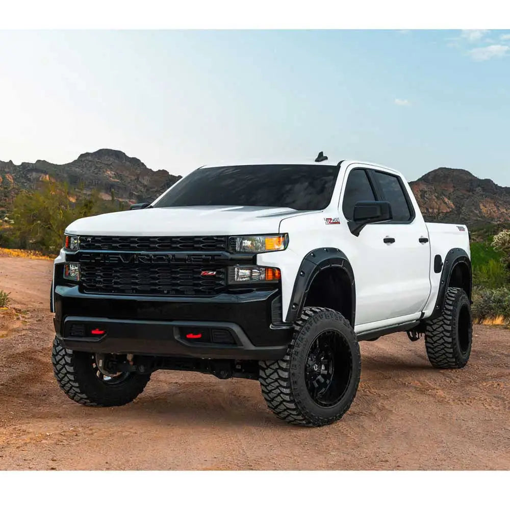 Utvidelser for Skjermer Foran og bak Rough Country Defender Pocket - Chevrolet Silverado 1500 19-
