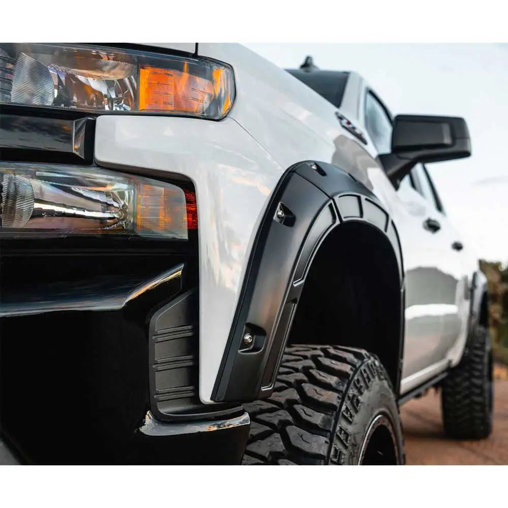 Utvidelser for Skjermer Foran og bak Rough Country Defender Pocket - Chevrolet Silverado 1500 19-