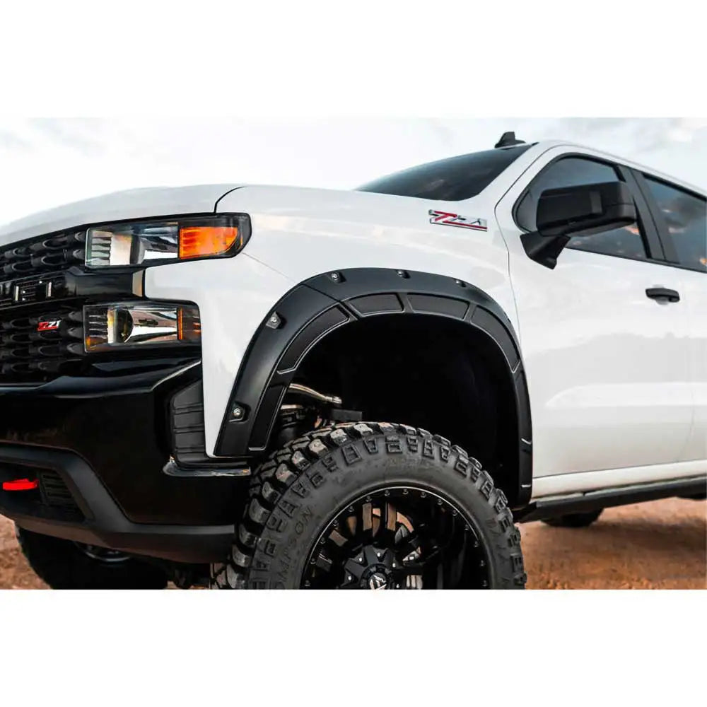 Utvidelser for Skjermer Foran og bak Rough Country Defender Pocket - Chevrolet Silverado 1500 19-