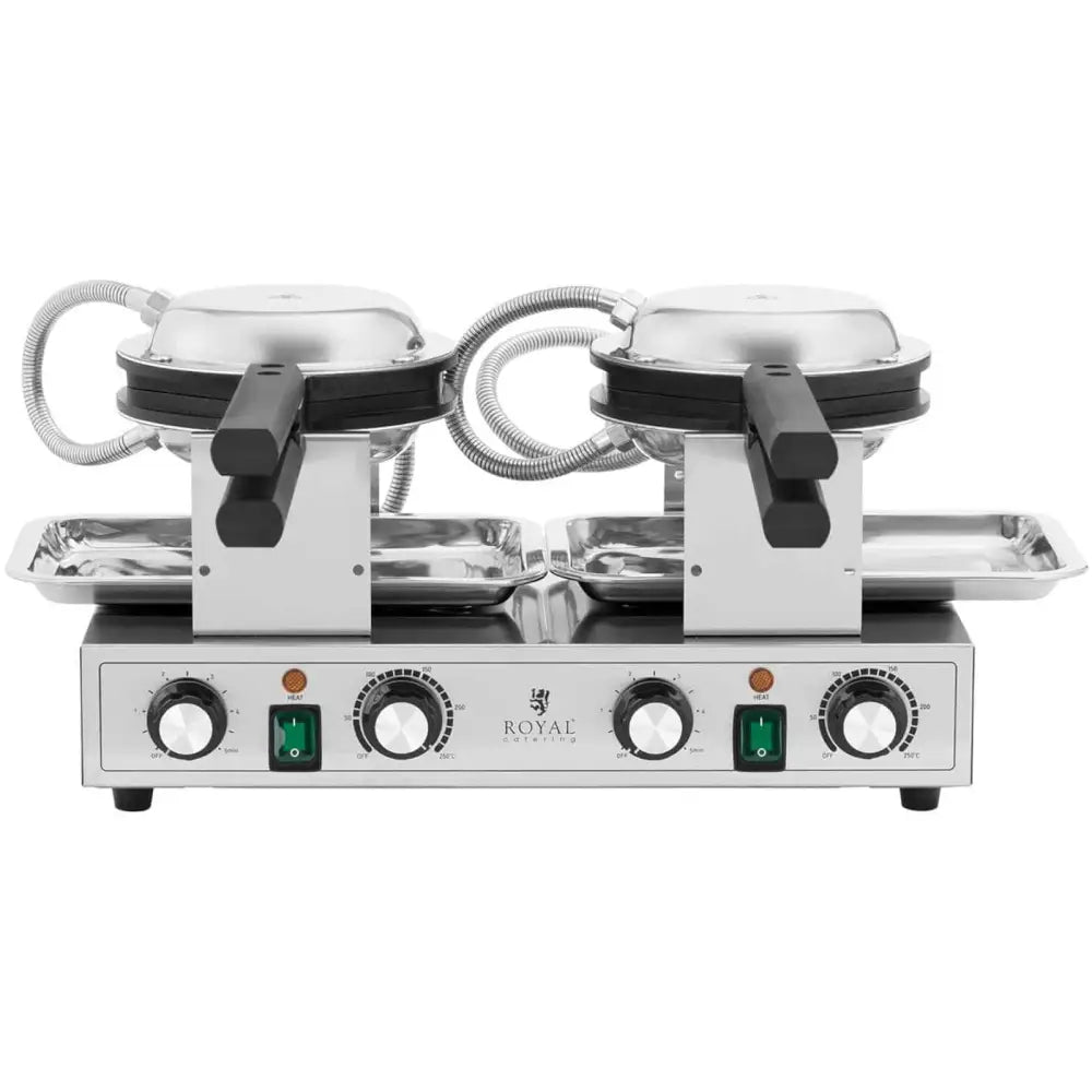Vaffeljern Boble Dobbel Bubble Waffle Teflon 2 x 1400 w