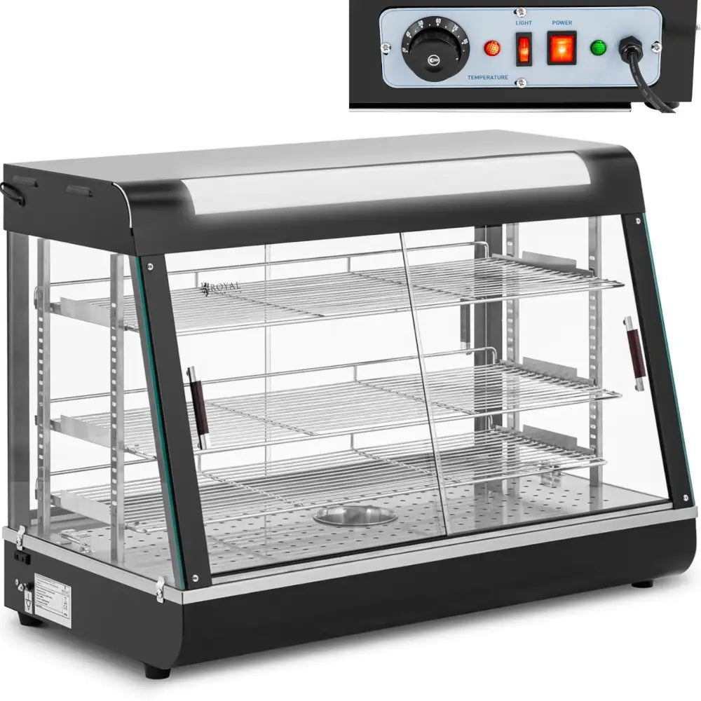 Varmefremvisningsskap med 3 Hyller 1600w 150l
