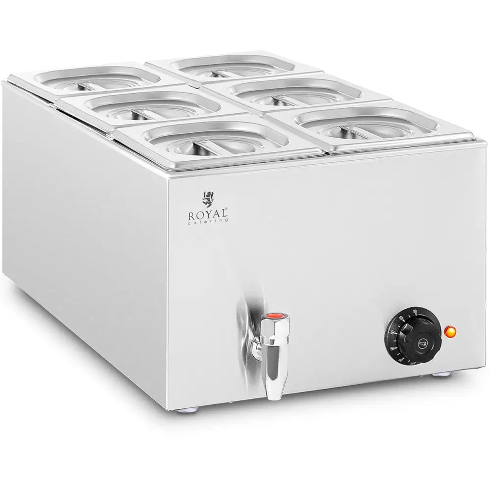 Varmeskuff til Buffémåltider 6 x Gn 1/6 600 w