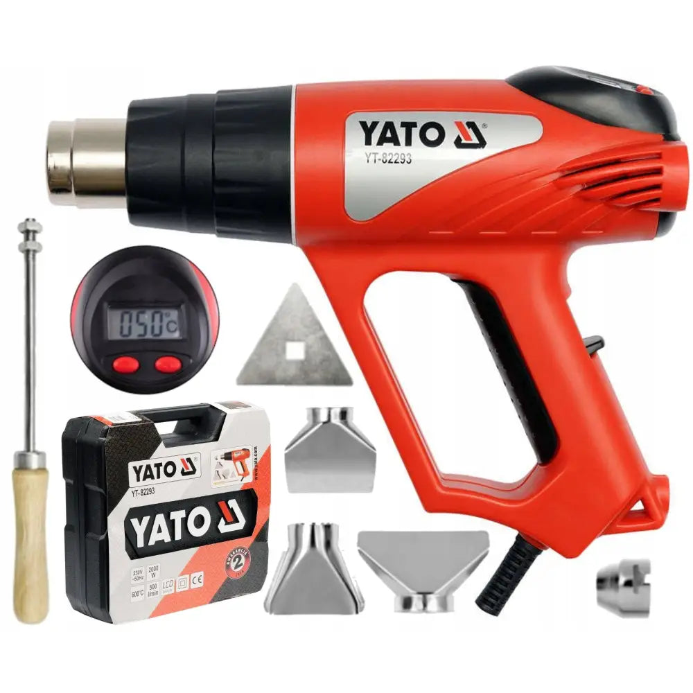 Varmluftspistol 2000w Yato med Lcd-skjerm