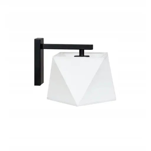 Vegglampe Diamant Hvit Stoff