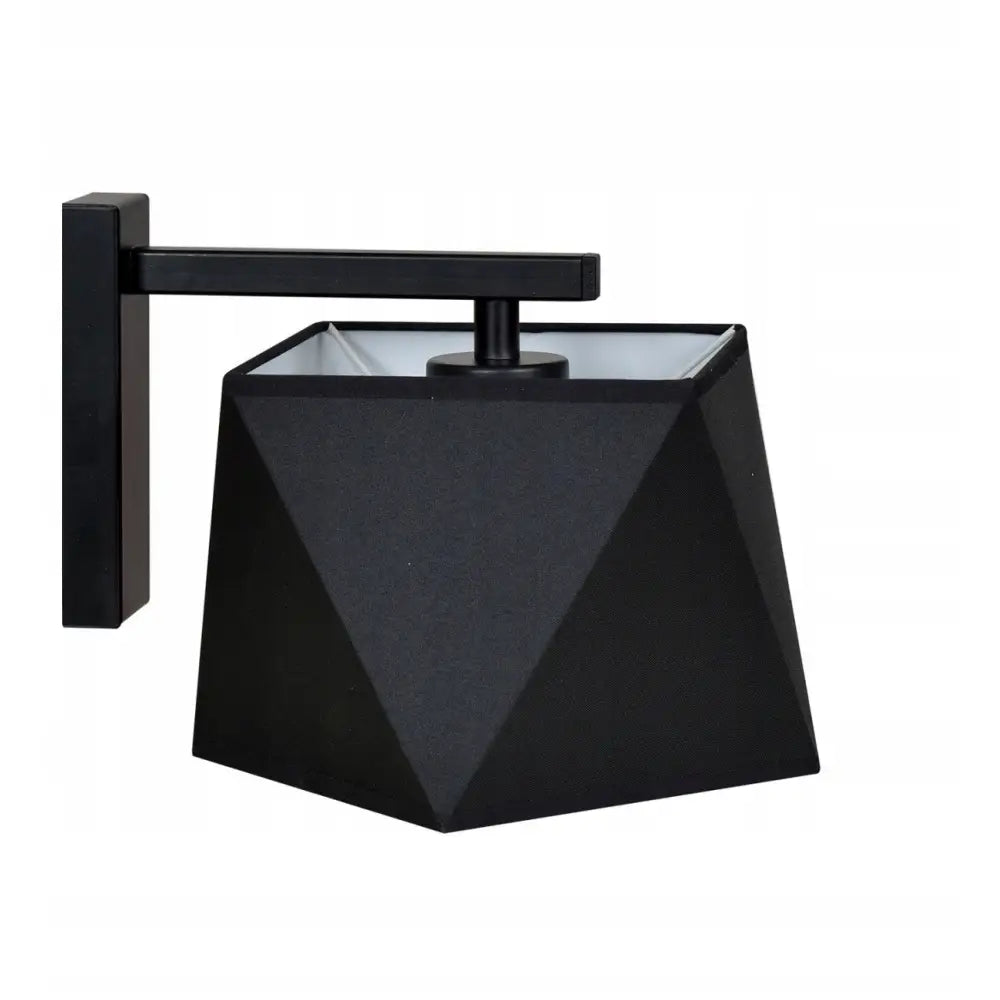 Vegglampe Diamant Svart Stoff