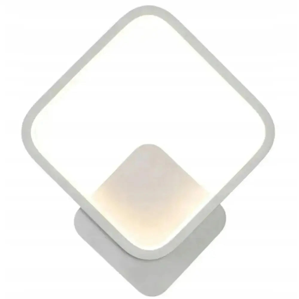 Vegglampe Led 12w 20x23cm Hvit