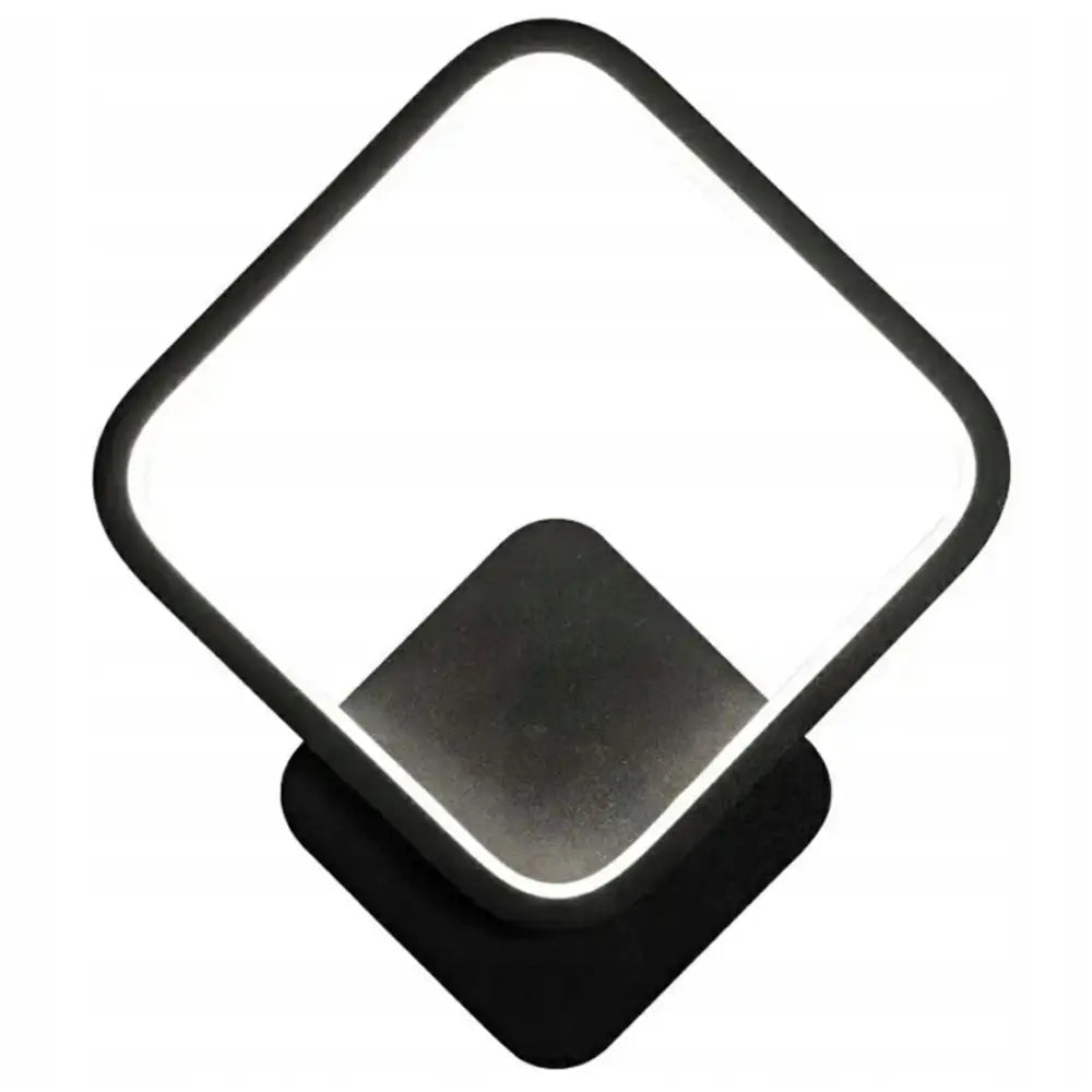 Vegglampe Led 12w 20x23cm Svart