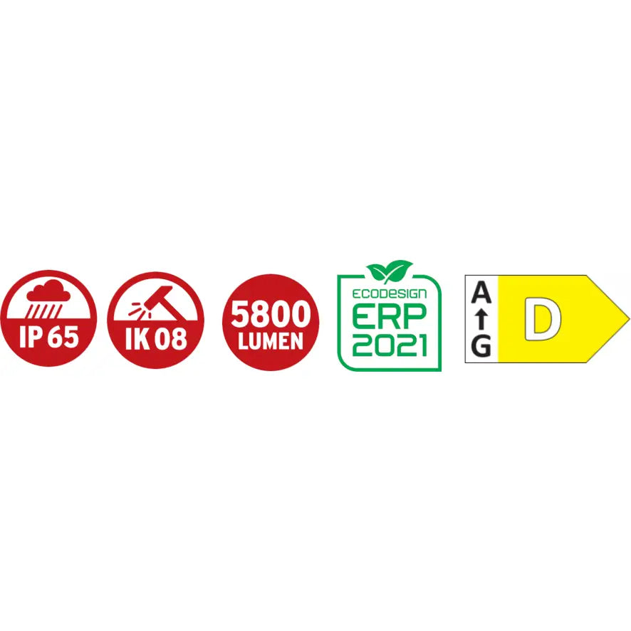 Vegglampe Led Jaro 7060 5800lm 50w