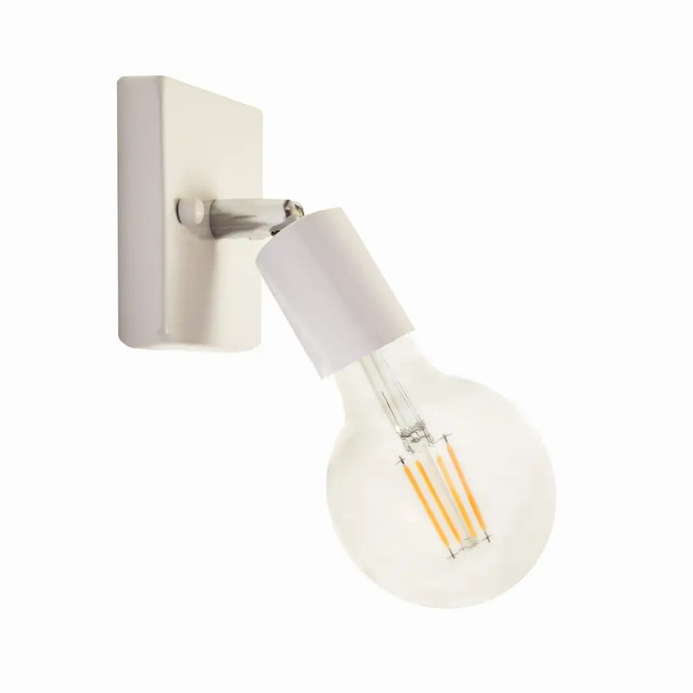 Vegglampe Liten Kvadrat Hvit Ezo