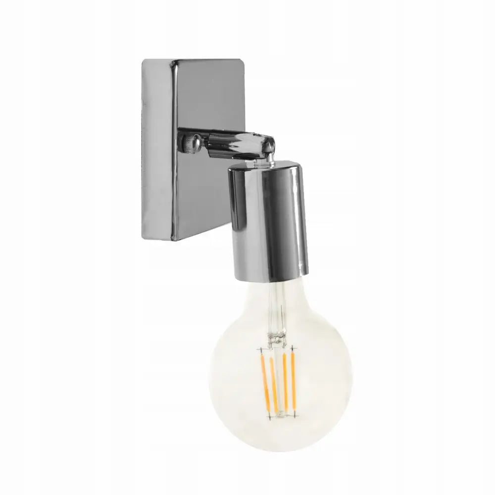 Vegglampe Liten Kvadrat Krom Ezo