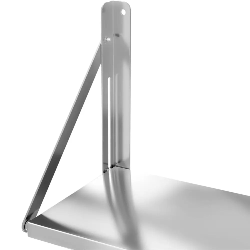Veggmontert og Sammenleggbar Rustfri Gastronomisk Hylle Opptil 40 Kg 80 x 30 Cm