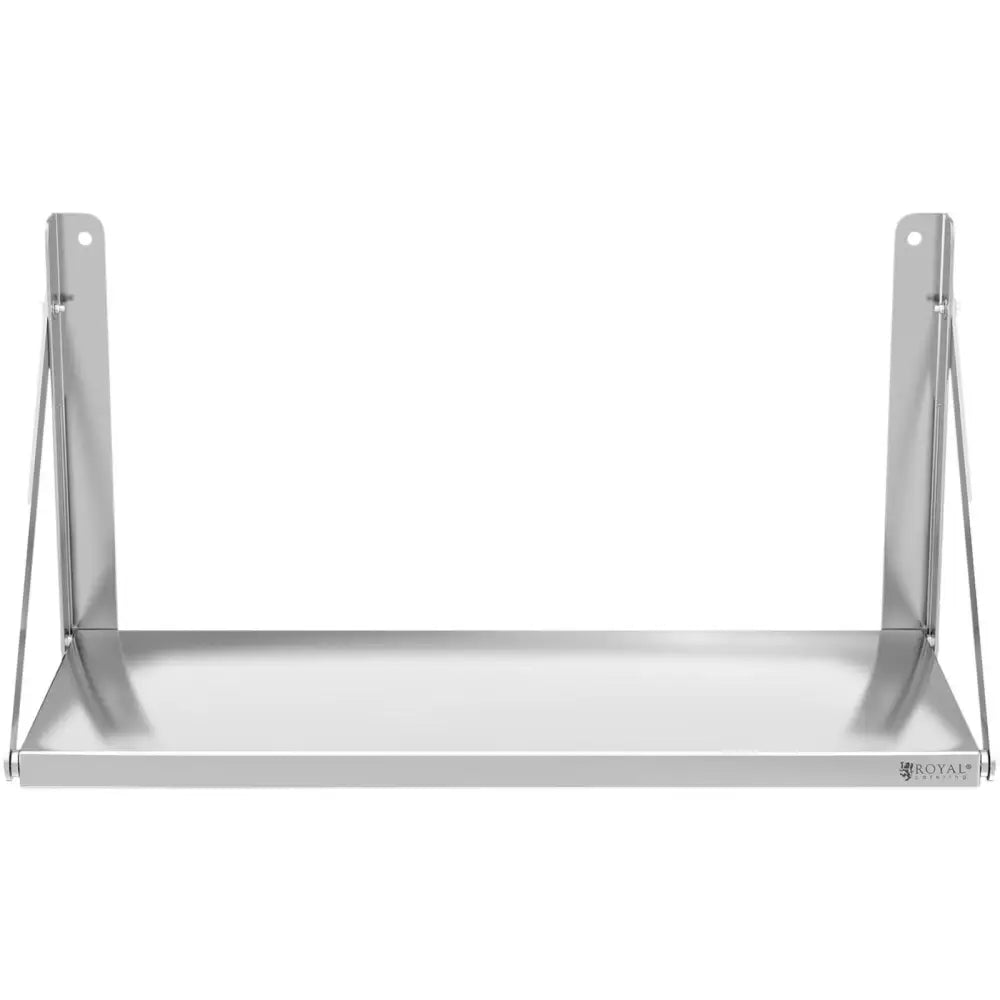 Veggmontert og Sammenleggbar Rustfri Gastronomisk Hylle Opptil 40 Kg 80 x 30 Cm