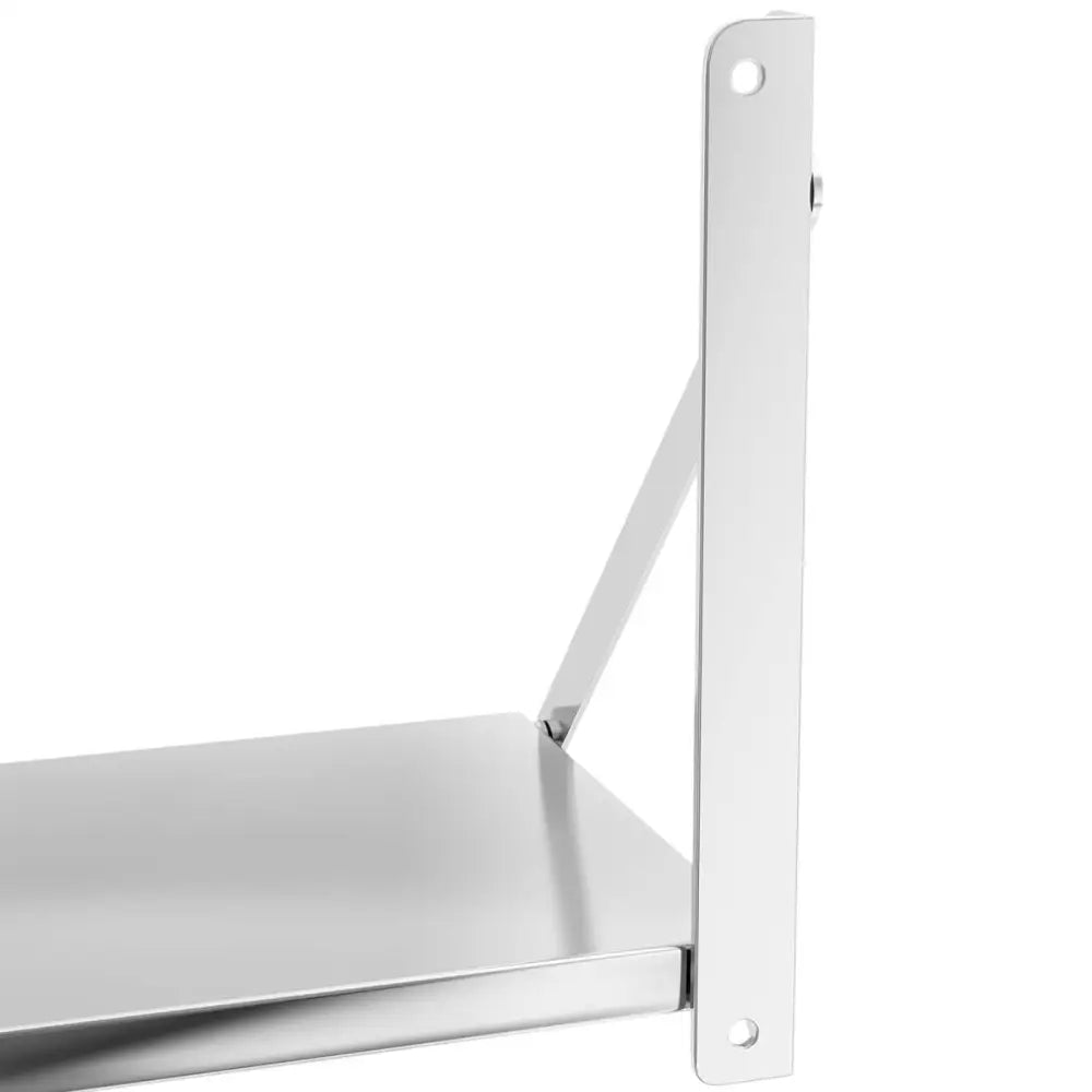 Veggmontert og Sammenleggbar Rustfri Gastronomisk Hylle Opptil 40 Kg 80 x 30 Cm