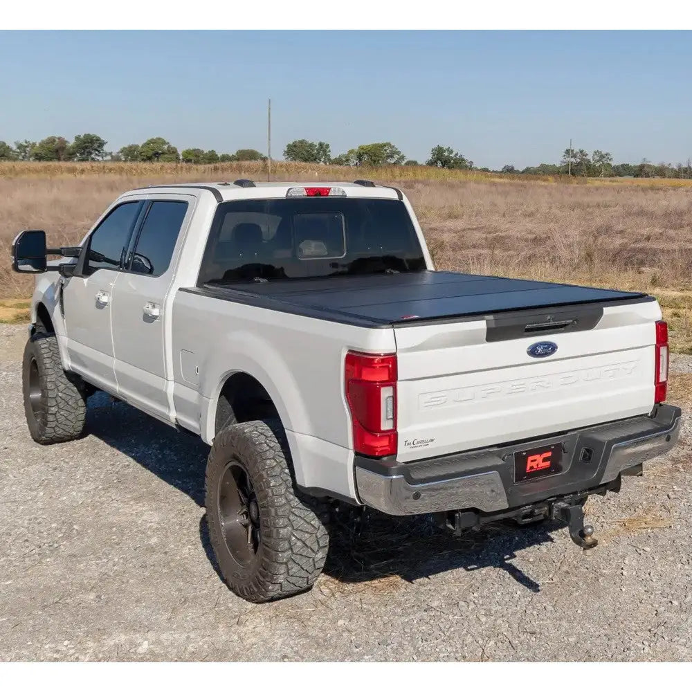 Vendbart Lavprofil Tri-fold Planbeskyttelse for Ford F350 6’10’’