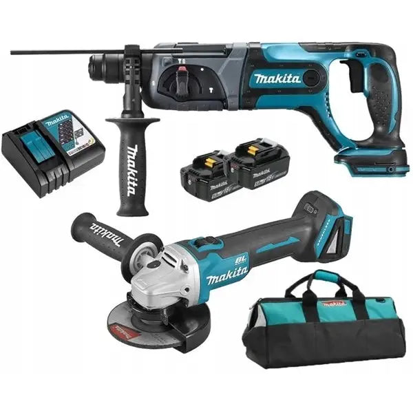 Vinkelsliper Dga504 Kombihammer Dhr241 Sds Makita