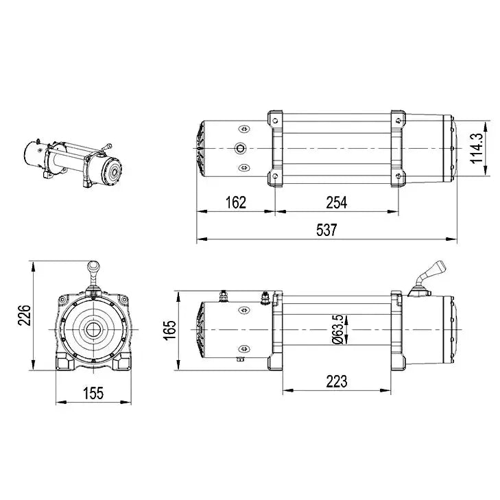 Vinsj Xt 12000 12v