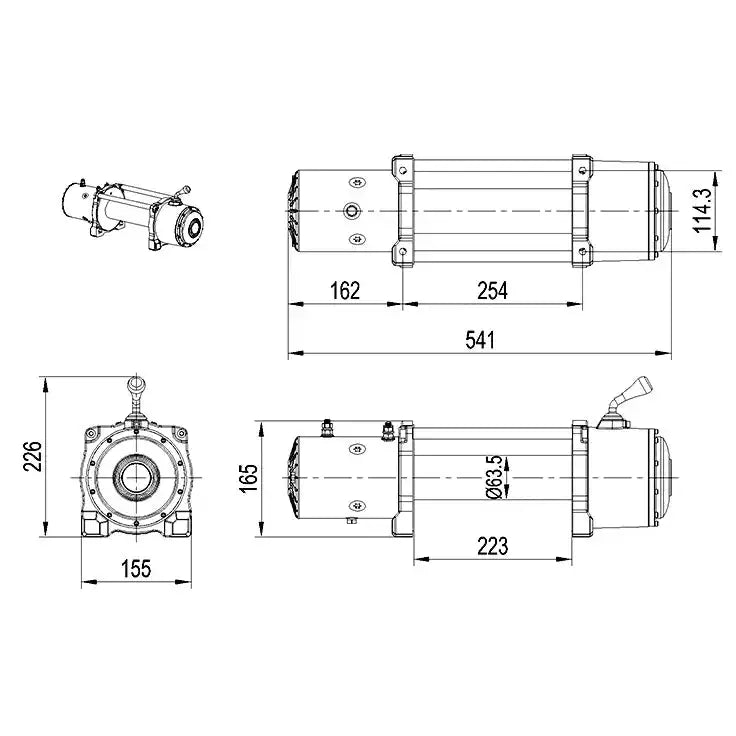 Vinsj Xt 9500 12v