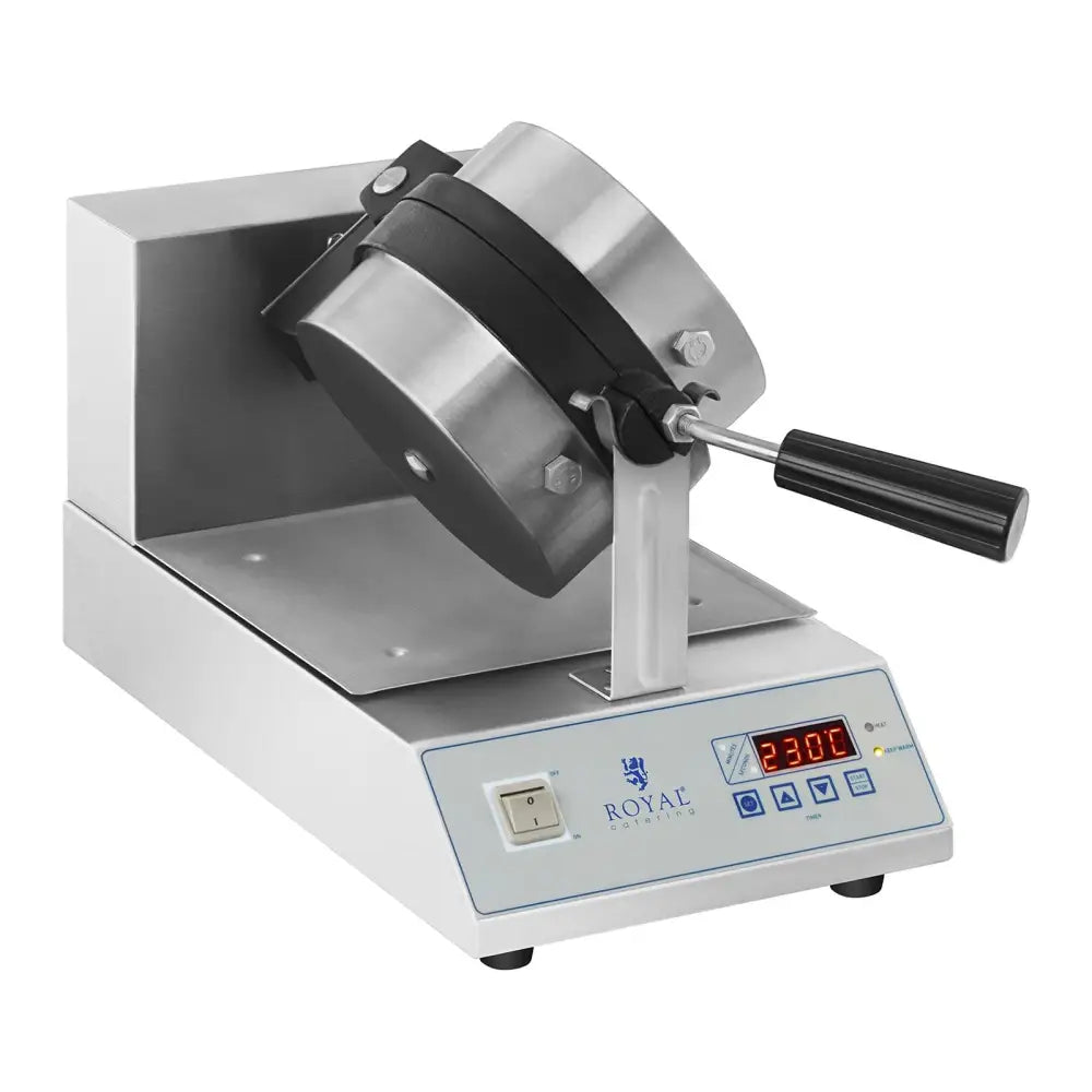 Vrirbar Vaffeljern for Runde Kvart-goffer Diam. 18cm 1300w Rcwm-1300-re.