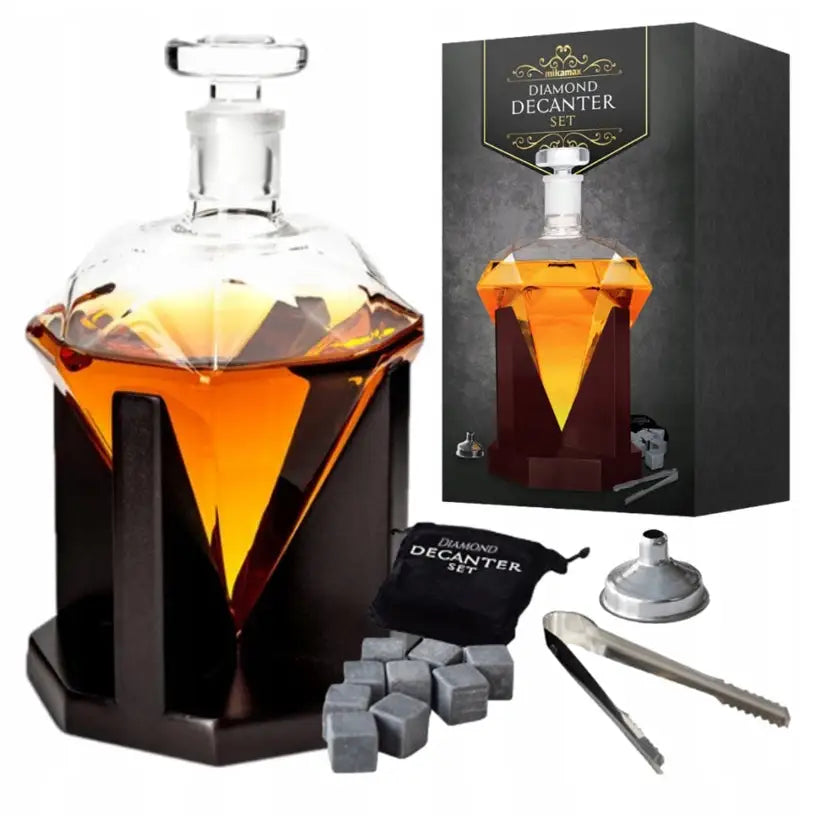 Whiskysett Diamantkaraffel Gave til Far/mann