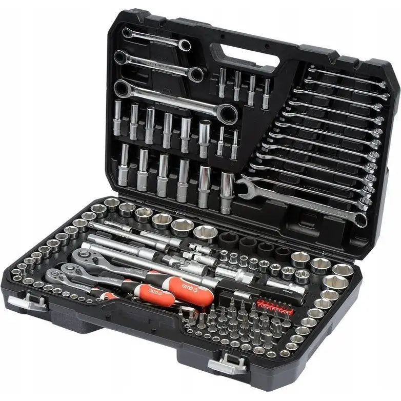 Yato Sett med Pipenøkler 1/2″ 1/4″ 3/8″ 150 Deler