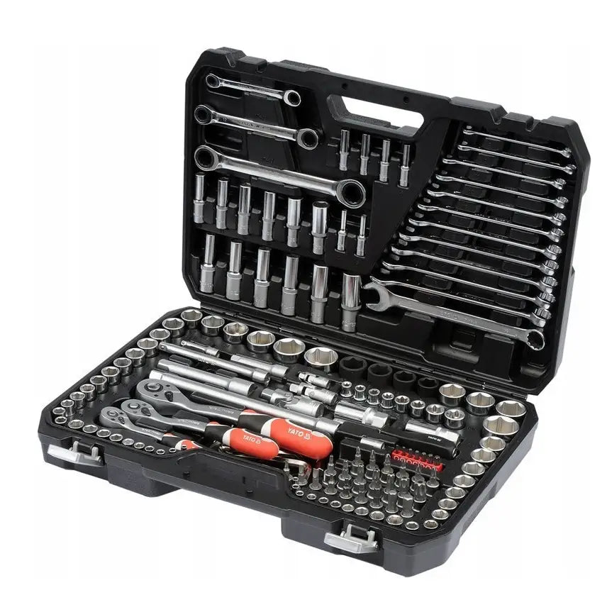 Yato Sett med Pipenøkler 1/2″ 1/4″ 3/8″ 150 Deler