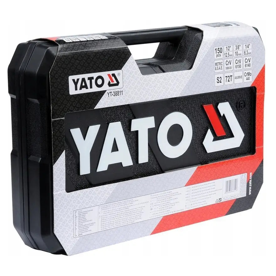 Yato Sett med Pipenøkler 1/2″ 1/4″ 3/8″ 150 Deler